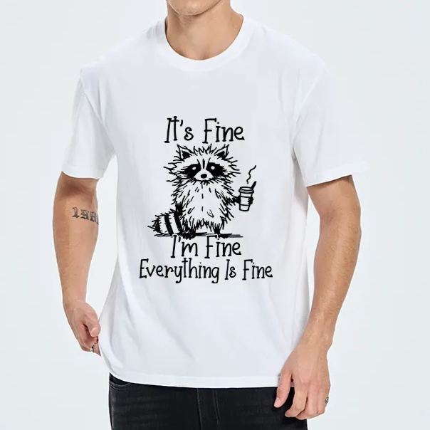 Magmoo Raccoon Fine Meme Classic T-Shirt