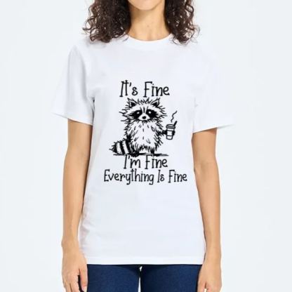 Magmoo Raccoon Fine Meme Classic T-Shirt