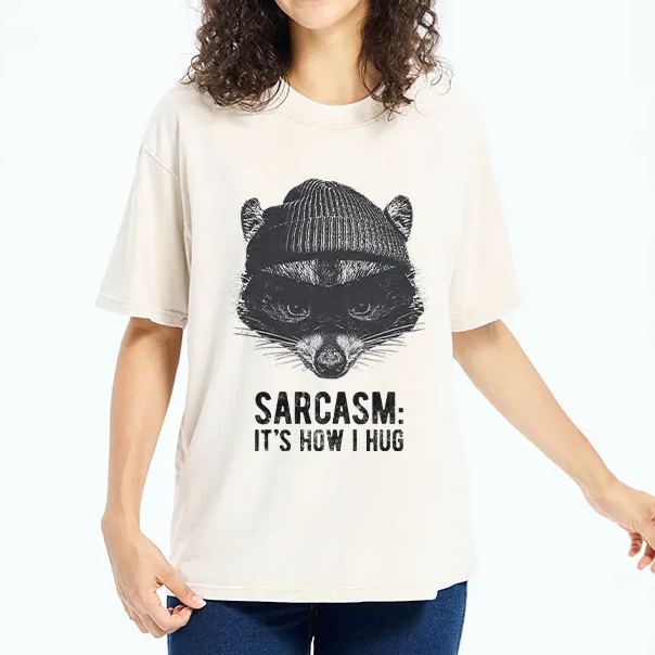 Magmoo Raccoon's Sarcasm Washed T-Shirt