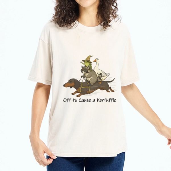 Magmoo Silly Animal Squad Adventure Washed T-Shirt