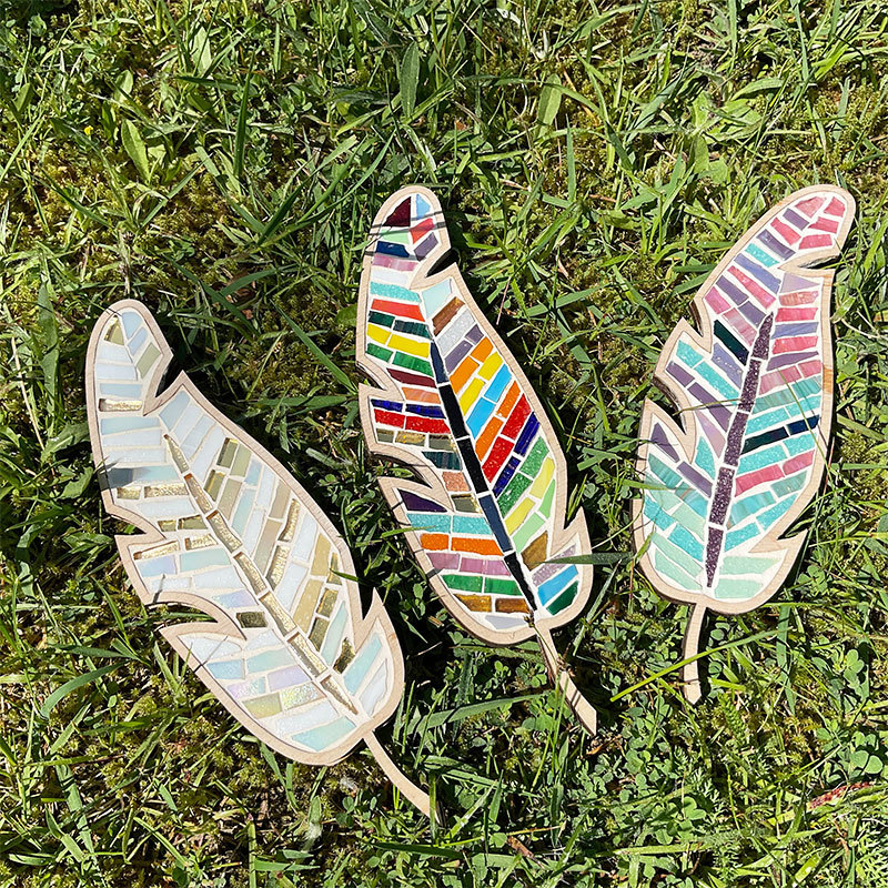 DIY Mosaic Feather Kit