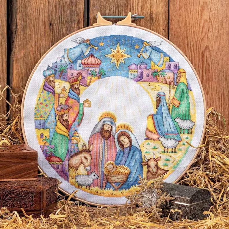 Nativity Scene Cross Stitch Kit