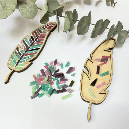 DIY Mosaic Feather Kit