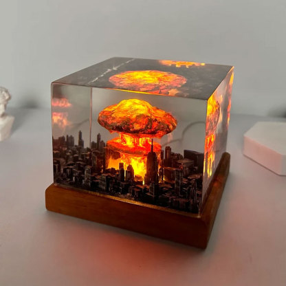 Explosion Bomb Resin Lamp