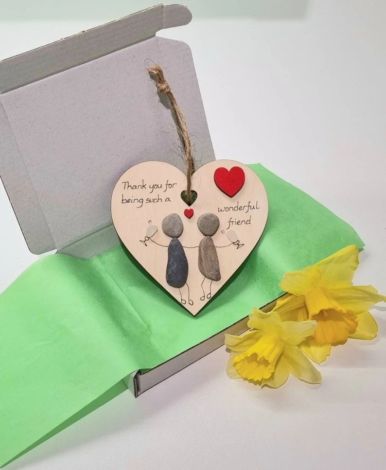 Wooden heart decorations