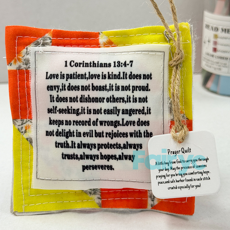 Prayer Quilt with cross inside[finished goods]