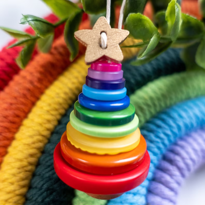 Make Your Own Button Christmas Tree Kit