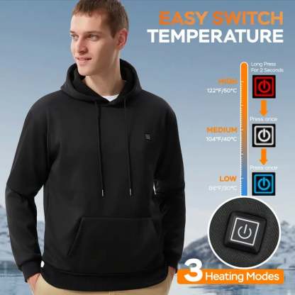 49% OFF This Week Promotions🎉🎉Men's Smart Heated Hoodie
