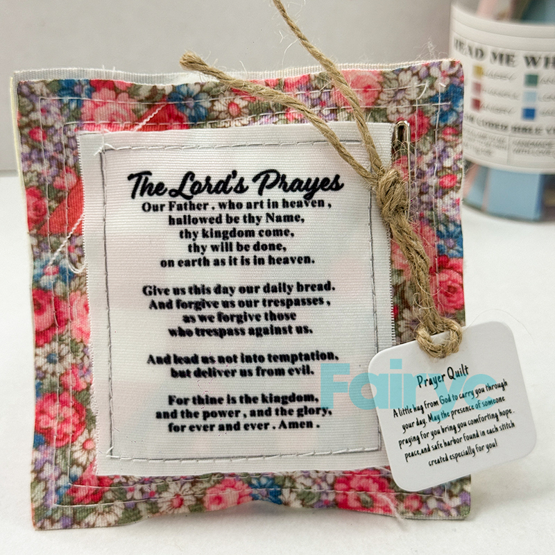 Prayer Quilt with cross inside[finished goods]