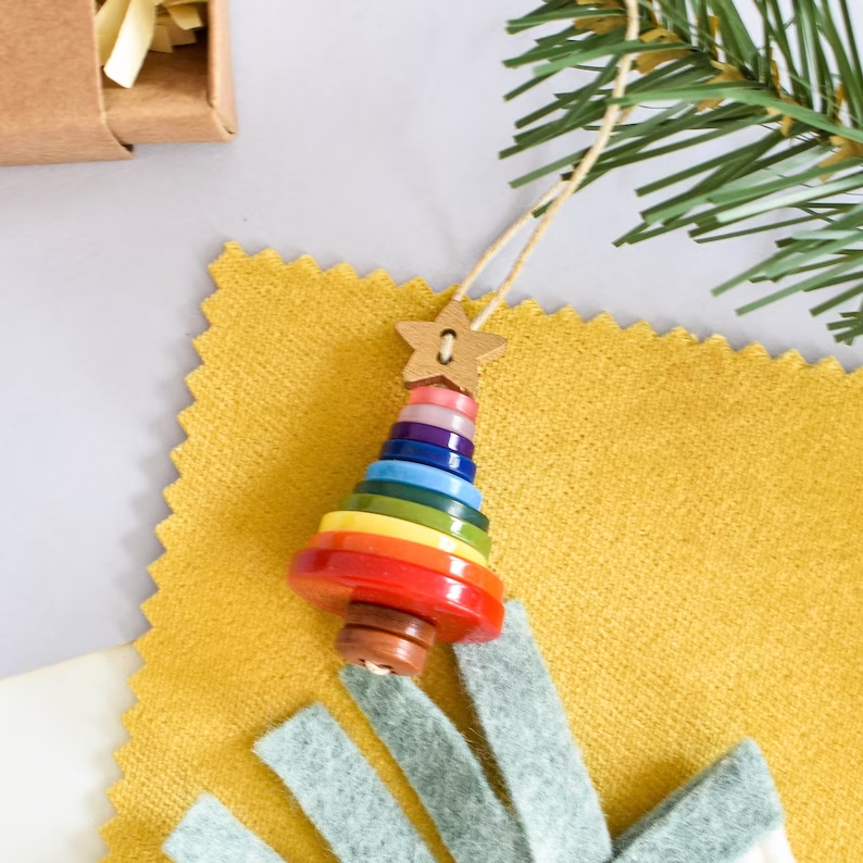 Make Your Own Button Christmas Tree Kit