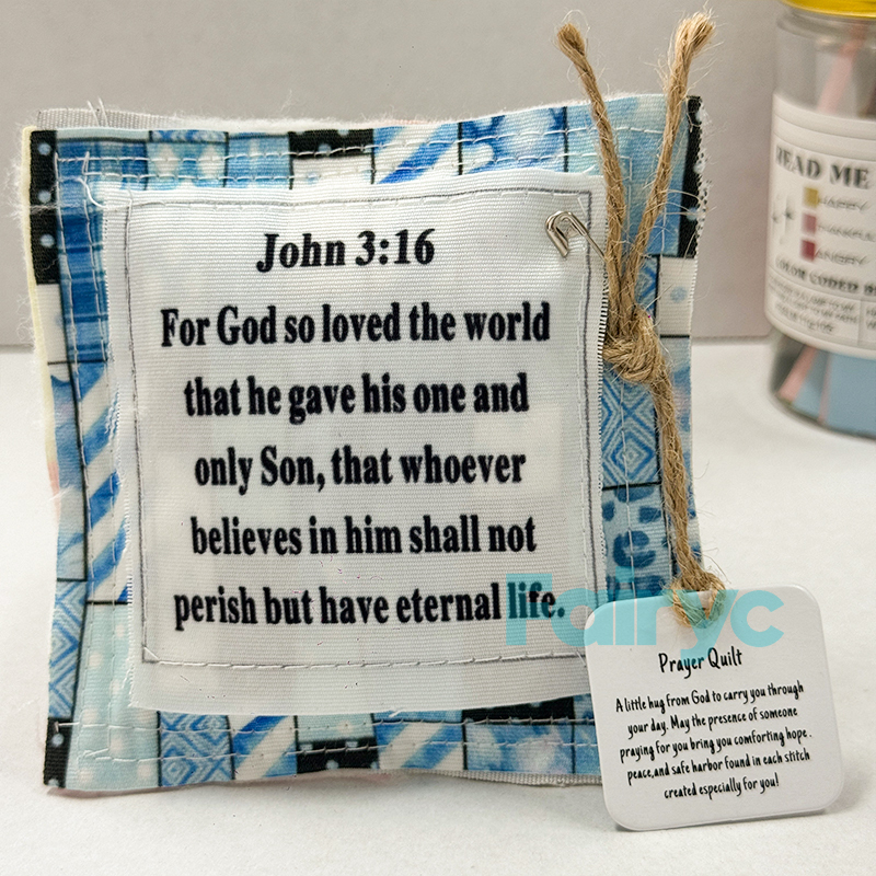Prayer Quilt with cross inside[finished goods]
