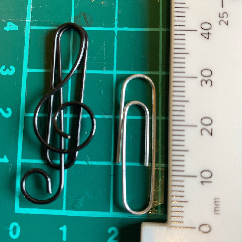 🎵Music multicoloured metal paper clips(100 PCS)