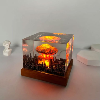Explosion Bomb Resin Lamp
