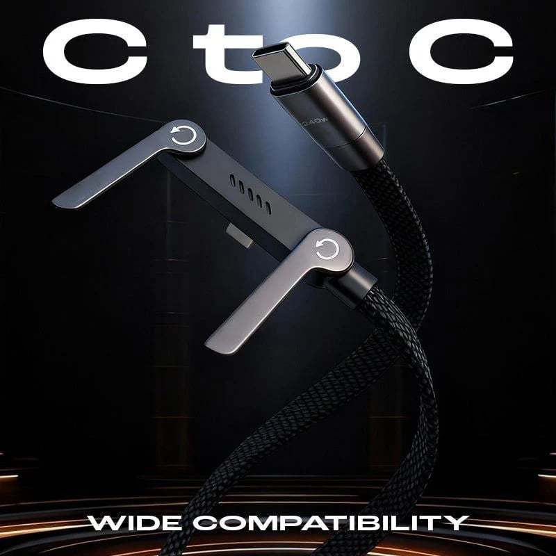 ⚡️240w super fast charging📱Invisible Holder Charger Cable with Stand