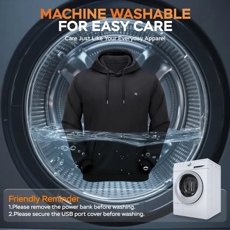 49% OFF This Week Promotions🎉🎉Men's Smart Heated Hoodie
