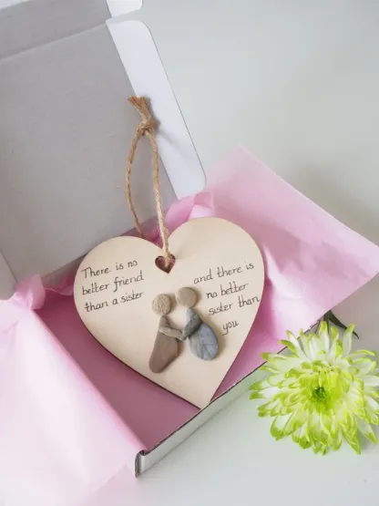 Wooden heart decorations