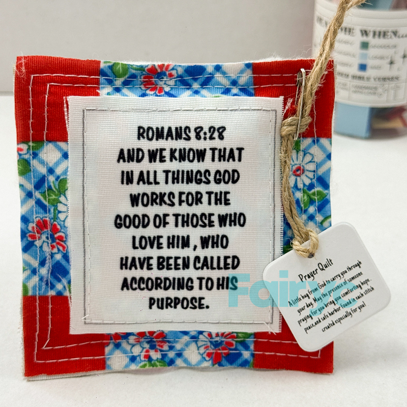 Prayer Quilt with cross inside[finished goods]