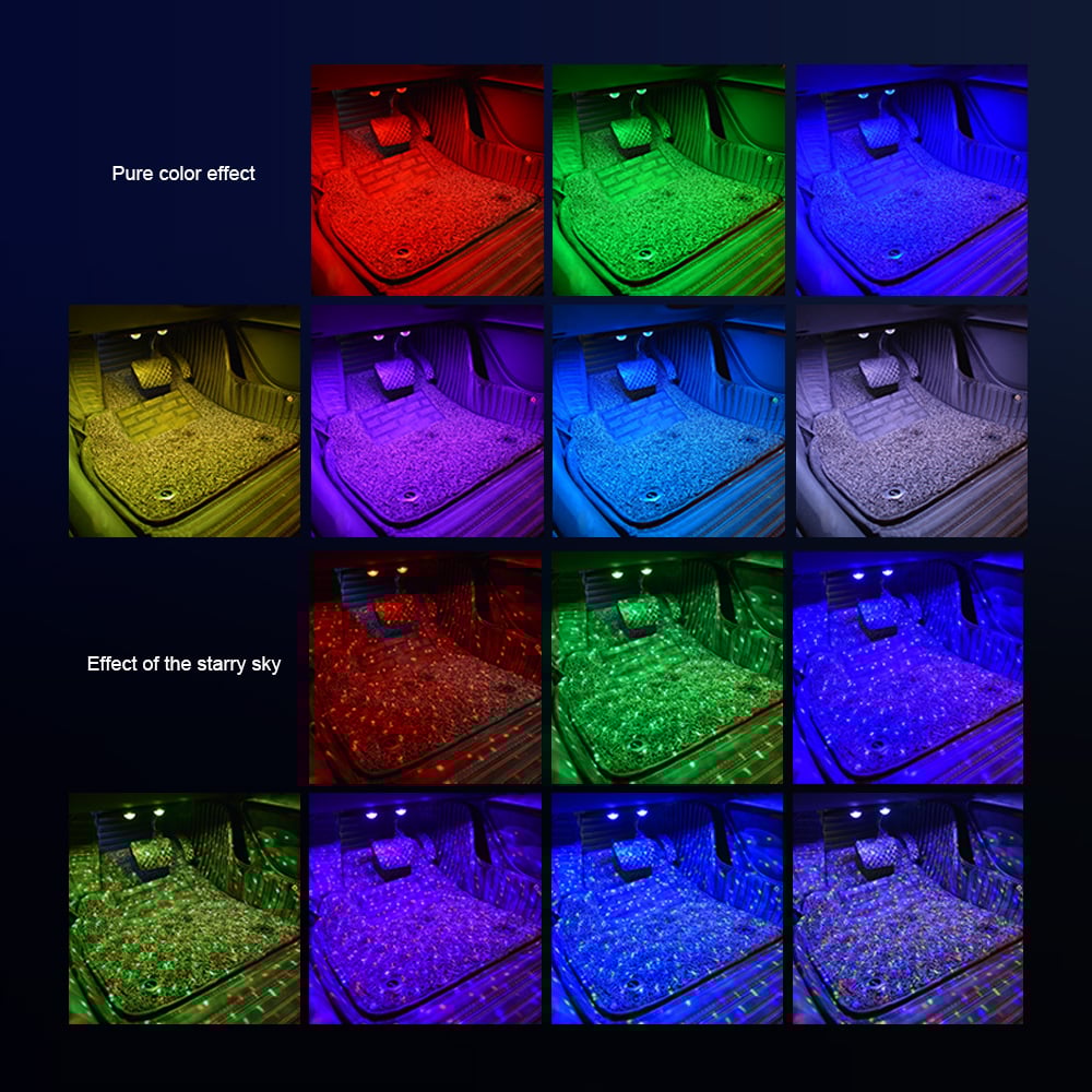 Car Interior Ambient Lights- (Contains 4 light bars)