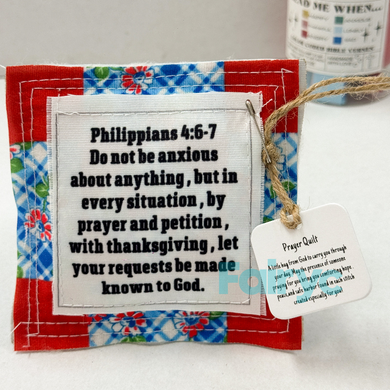 Prayer Quilt with cross inside[finished goods]