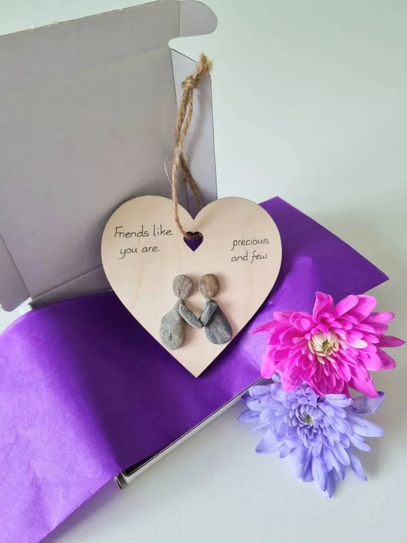 Wooden heart decorations