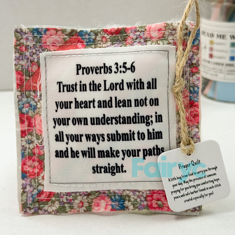 Prayer Quilt with cross inside[finished goods]