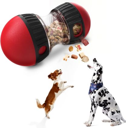 Interactive Treat Dispensing Dog Toys & Adjustable Slow Feeder Ball