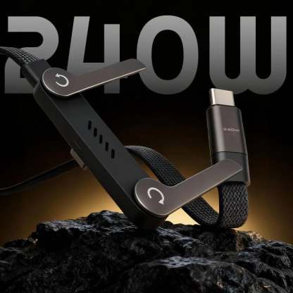 ⚡️240w super fast charging📱Invisible Holder Charger Cable with Stand