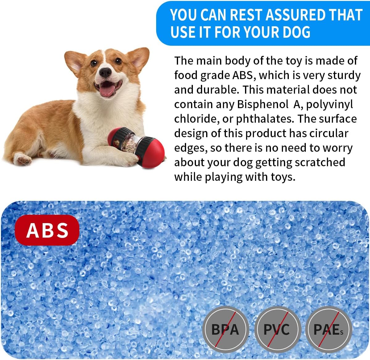 Interactive Treat Dispensing Dog Toys & Adjustable Slow Feeder Ball