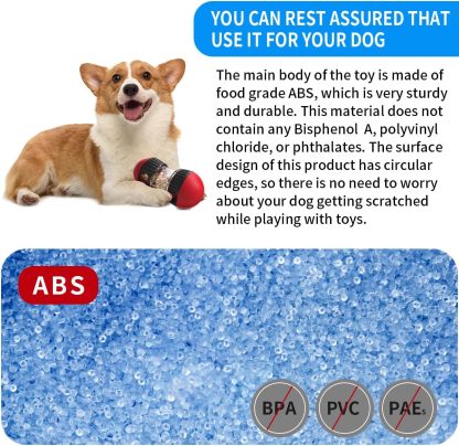 Interactive Treat Dispensing Dog Toys & Adjustable Slow Feeder Ball