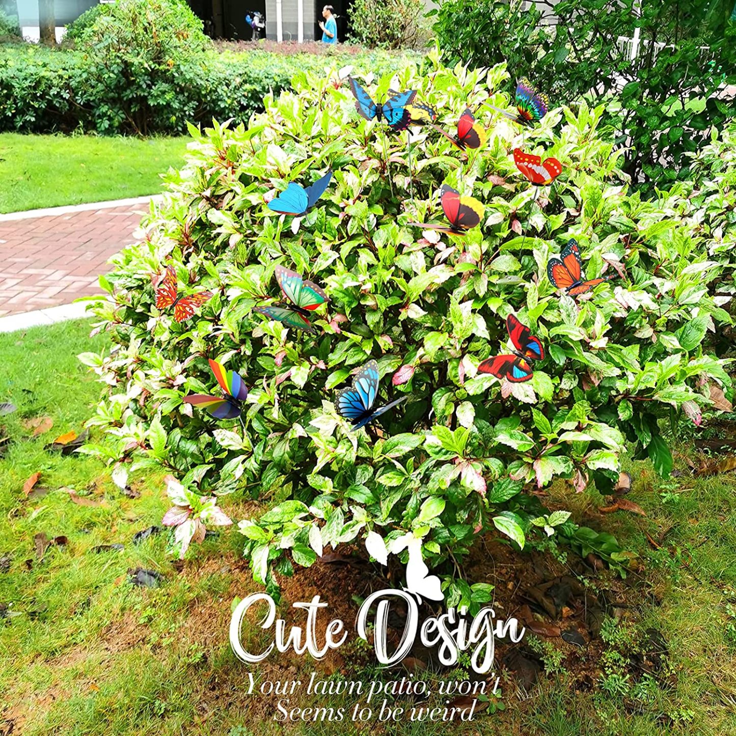 50 PCS - Simulated Butterfly Fluttering in The Wind