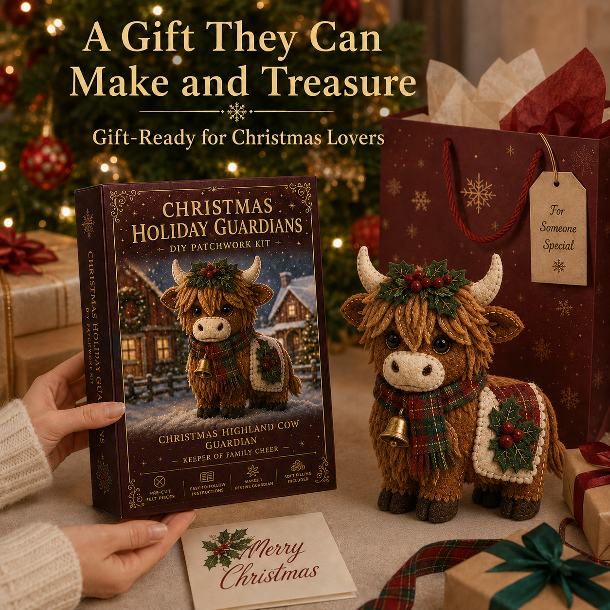 Christmas Holiday Guardians™ DIY Felt Patchwork Kit