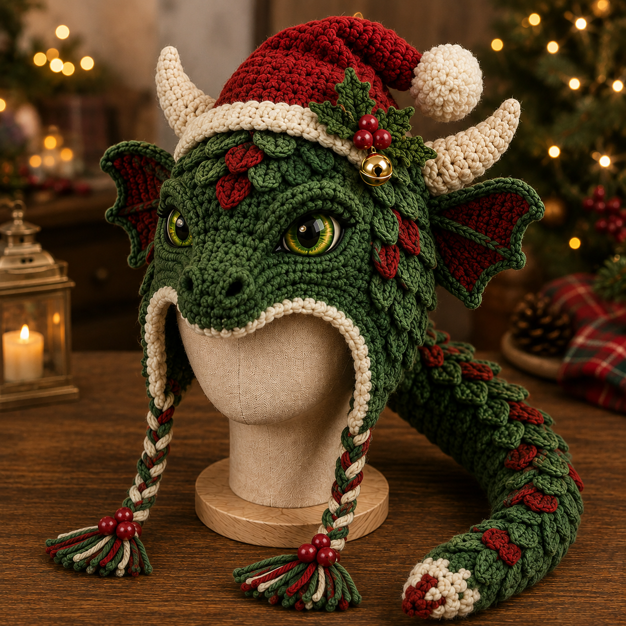 Christmas Highland Cow Hood Hat DIY Crochet Kit™