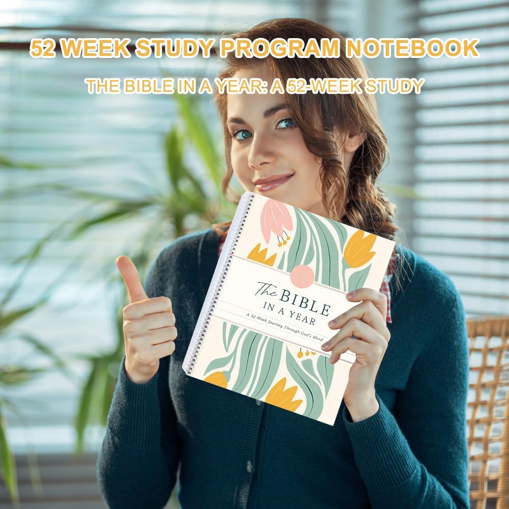 🔥LAST DAY 49% OFF -🙏🏼The Bible In A Year: A 52-Week Journey Through God's Word(✨Soft cover)