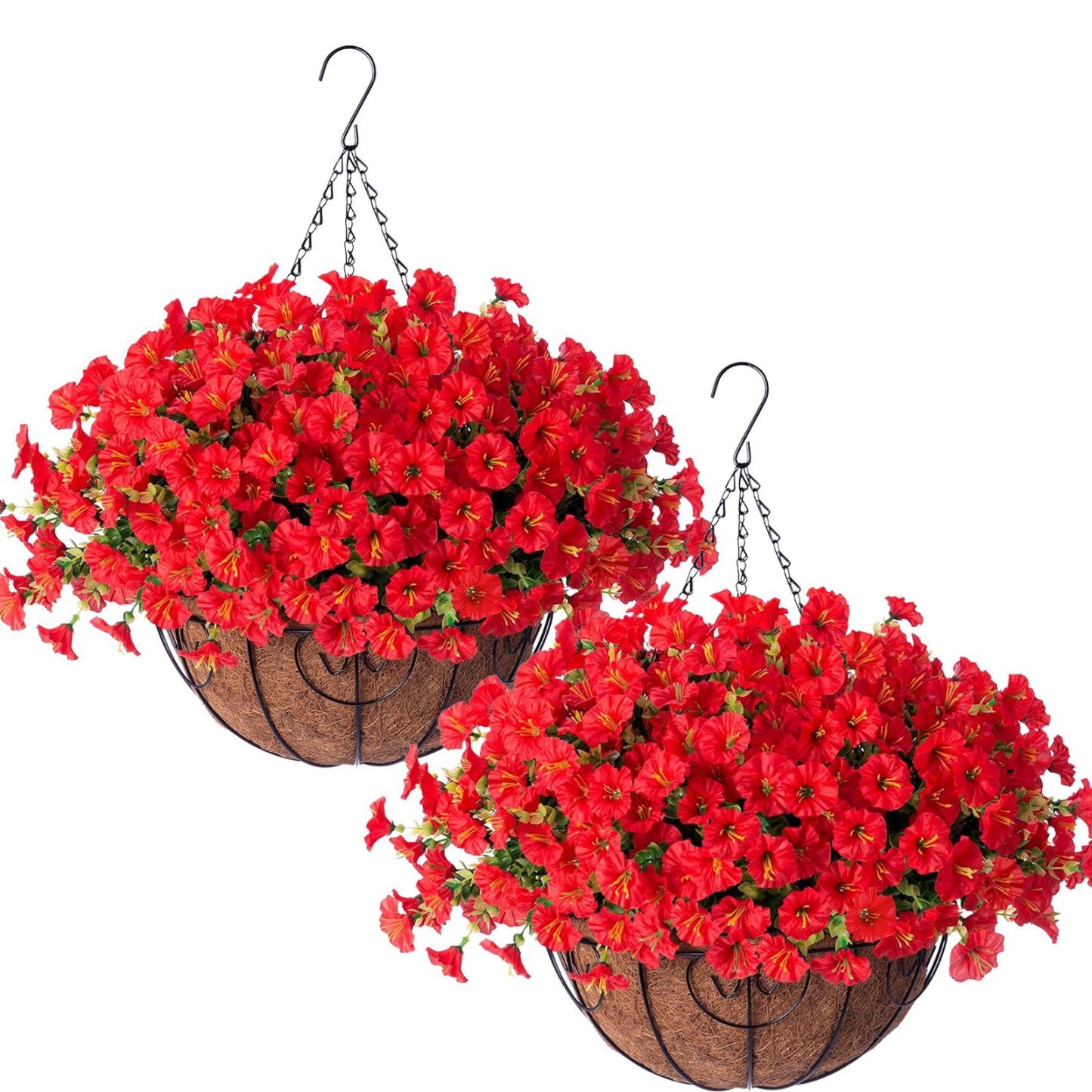 Last Day Promotion! 🔥Artificial Morning Glory Hanging Basket🌸 No Watering, No Wilting💧—Just a Picture Perfect Home Every Single Day
