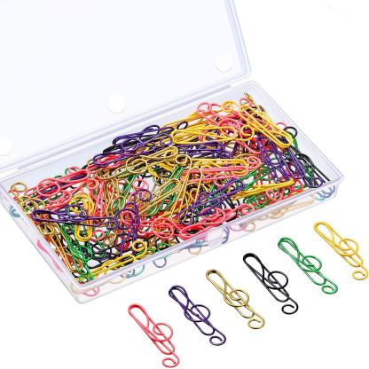 🎵Music multicoloured metal paper clips(100 PCS)