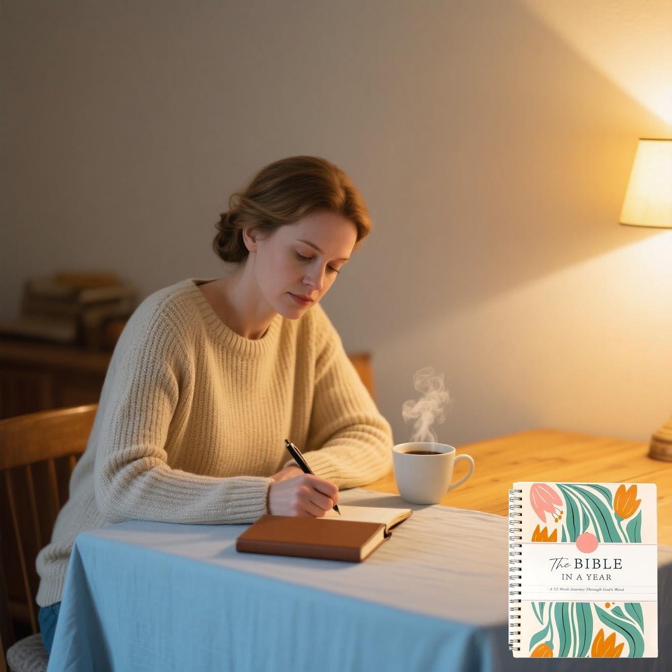 🔥LAST DAY 49% OFF -🙏🏼The Bible In A Year: A 52-Week Journey Through God's Word(✨Soft cover)