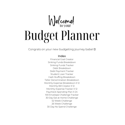 12-month budget schedule for 2024