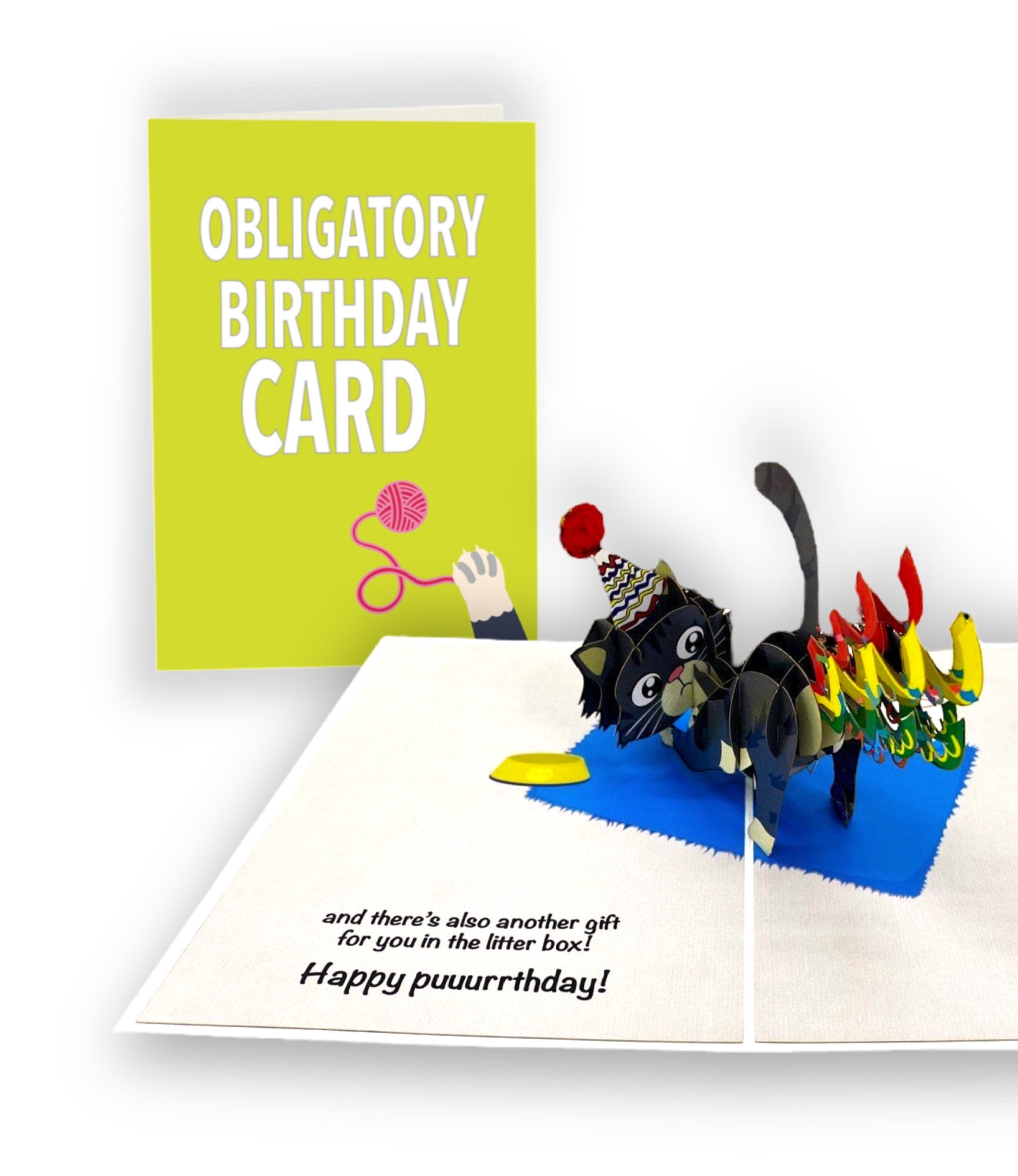 Funny Cat 3D Pop Card