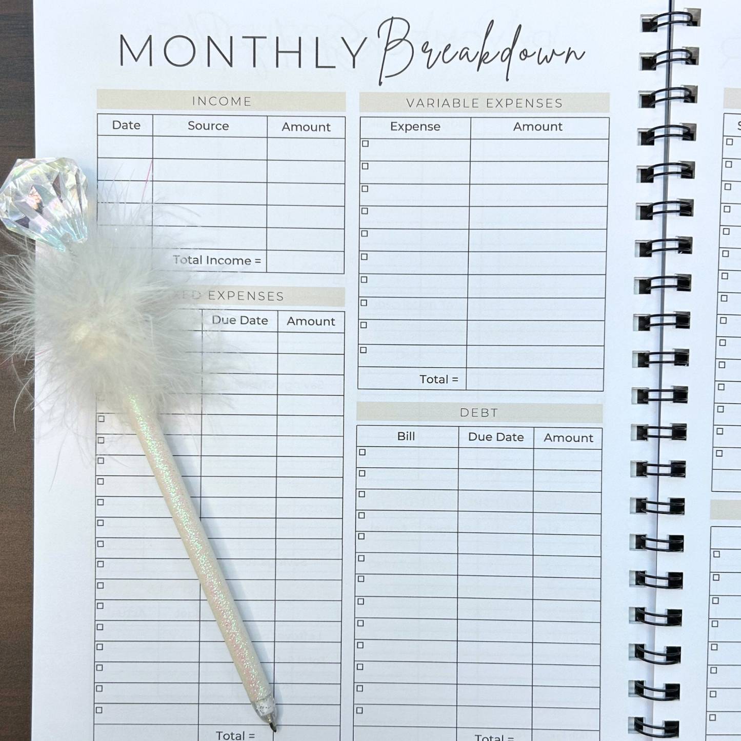 12-month budget schedule for 2024