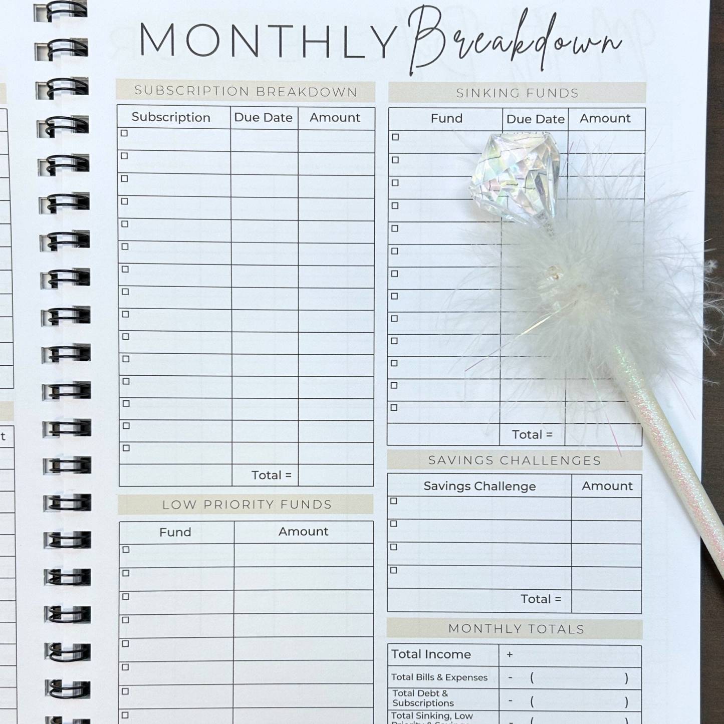 12-month budget schedule for 2024