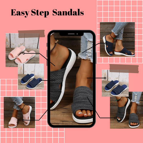 Easy Step Wedge Platform Sandals for Wide Feet
