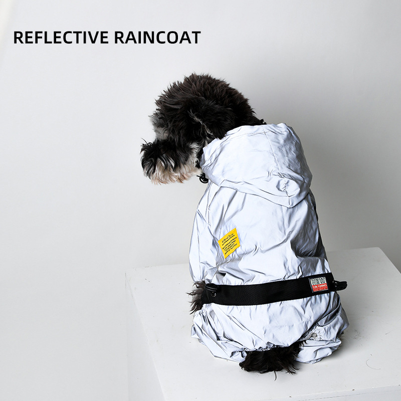 Reflective All-weather Waterproof Space Coat Dog Rain Coat