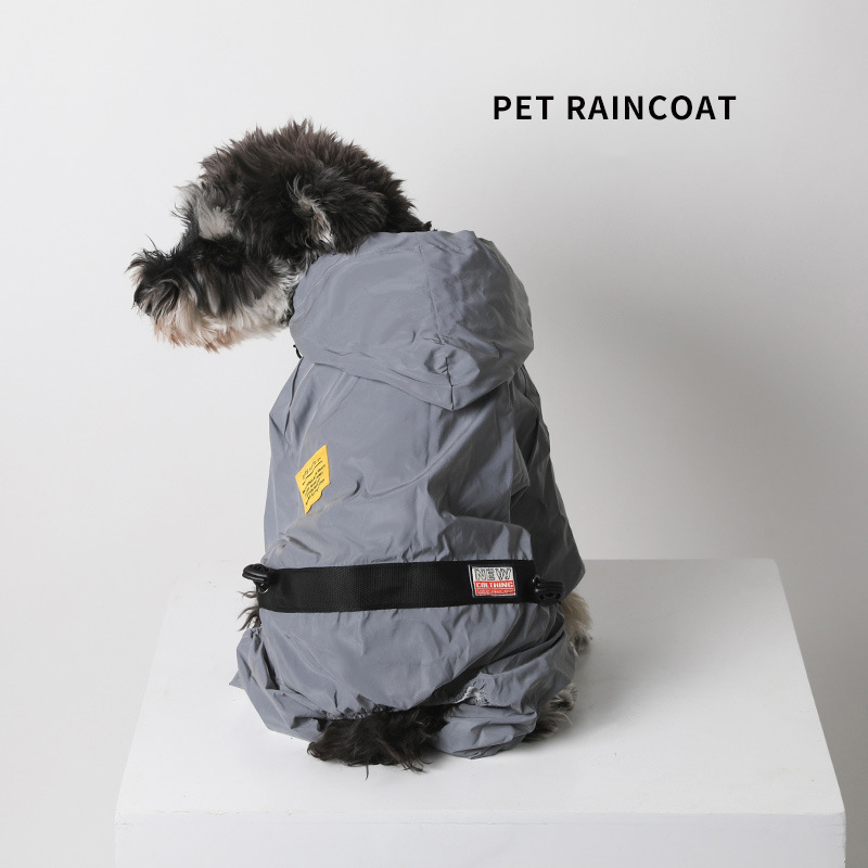 Reflective All-weather Waterproof Space Coat Dog Rain Coat