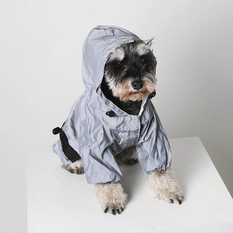 Reflective All-weather Waterproof Space Coat Dog Rain Coat