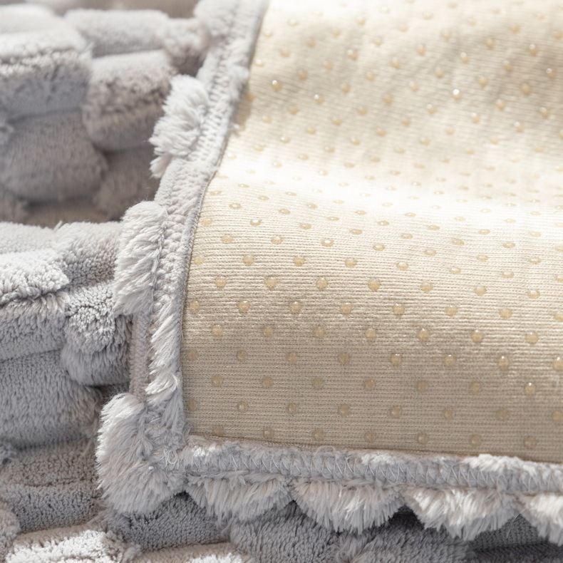 Honeycomb Plush Thickened Non-slip Sofa Cover