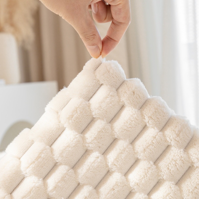 Honeycomb Plush Thickened Non-slip Sofa Cover