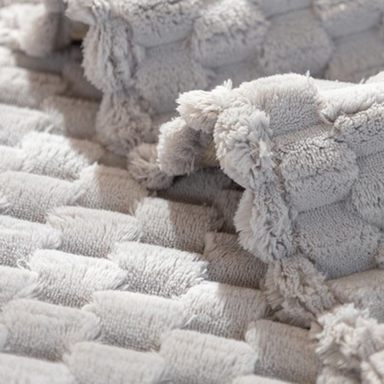 Honeycomb Plush Thickened Non-slip Sofa Cover