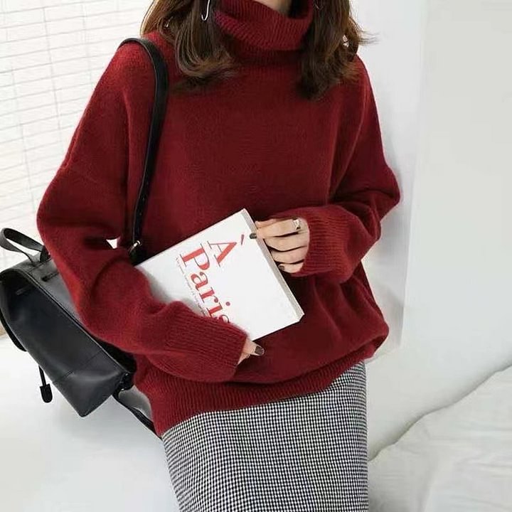 Cashmere Turtleneck Women's Sweater