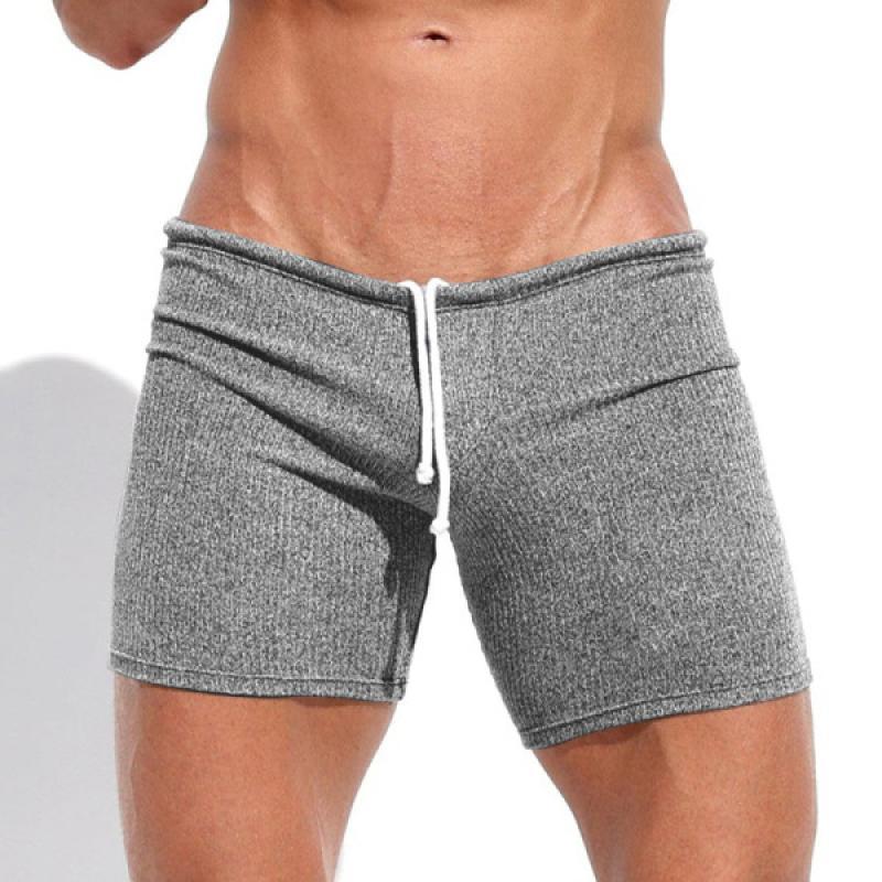 Men's Solid Slim Drawstring Vacation Casual Shorts