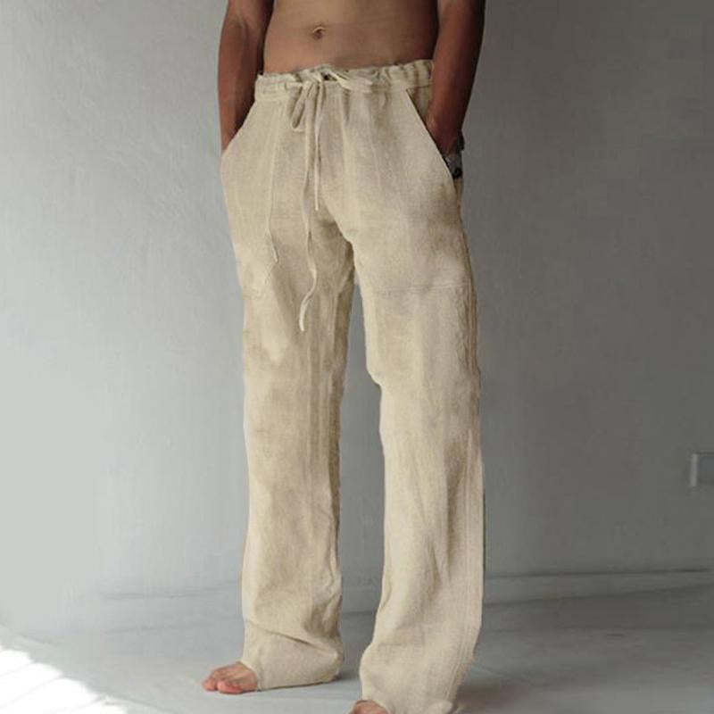 Men's Casual Solid Color Drawstring Pants